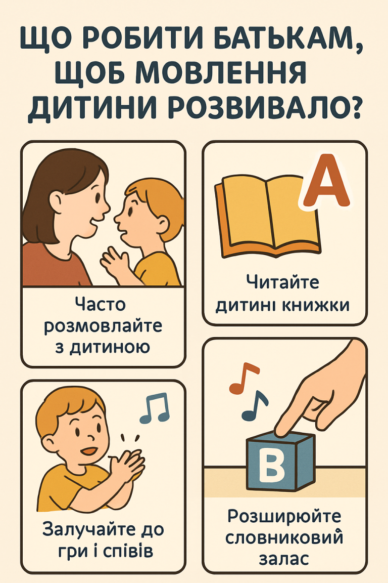 Про що повинні пам’ятати батьки, щоб мовлення дитини розвивалося грамотно і правильно?